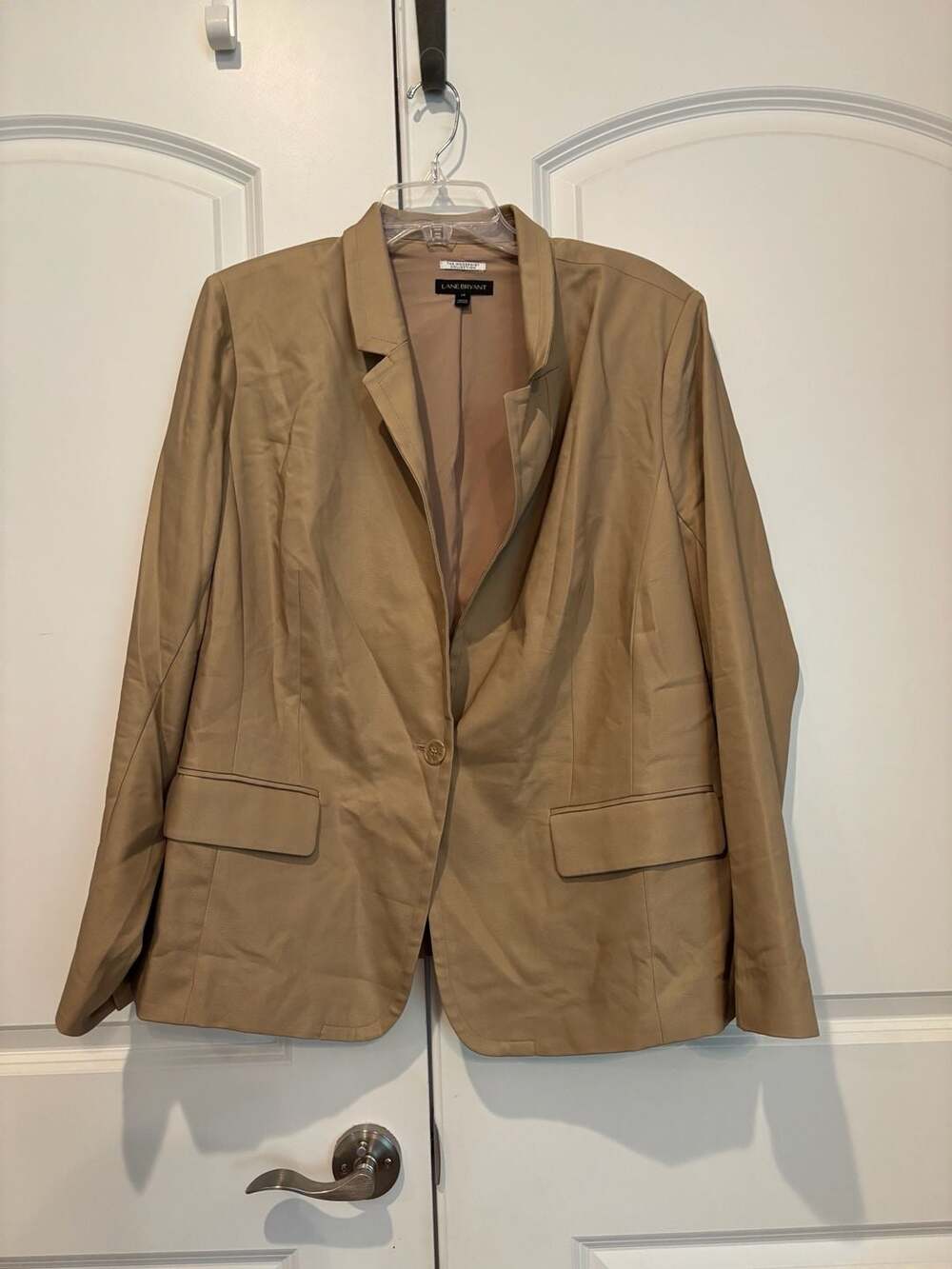 Lane Bryant The Modernist Collection Blazer Size 24 Tan